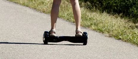 Hoverboard sur route