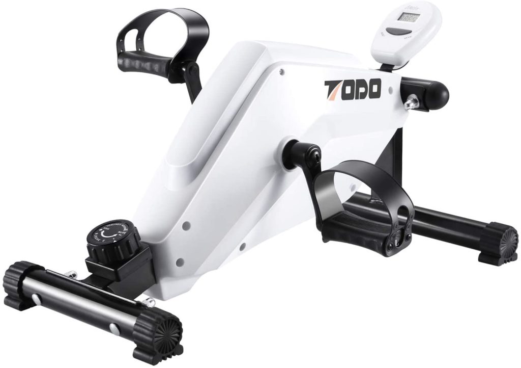 Mini Pédalier FITODO – Pour Bras Et Jambes – Écran LCD, Résistance Réglable – Pliable, Compact – Idéal Rééducation