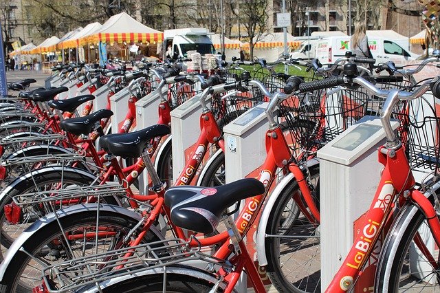 Vélo en libre service 