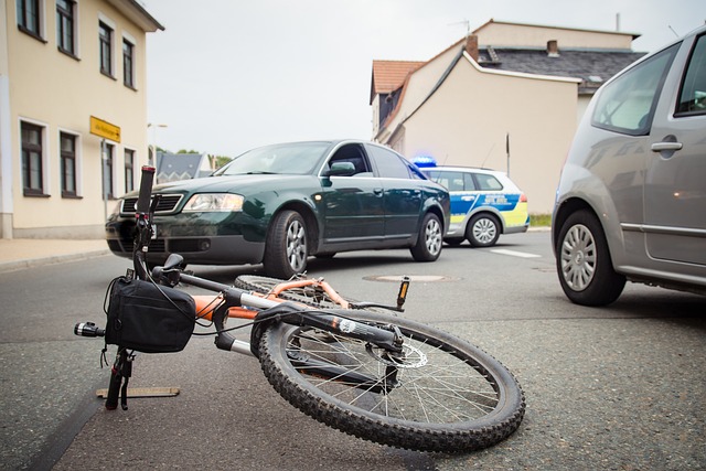 Accident de vélo avec Police